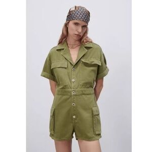 Zara Size Medium Safari Romper